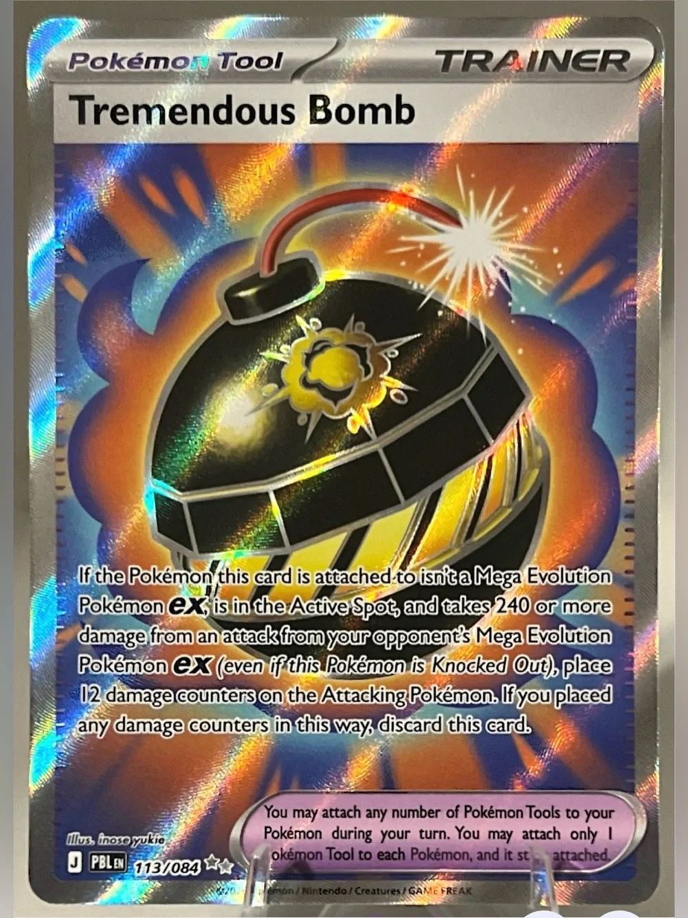 Pokémon TCG: Pitch Black - TREMENDOUS BOMB 113/084 NM